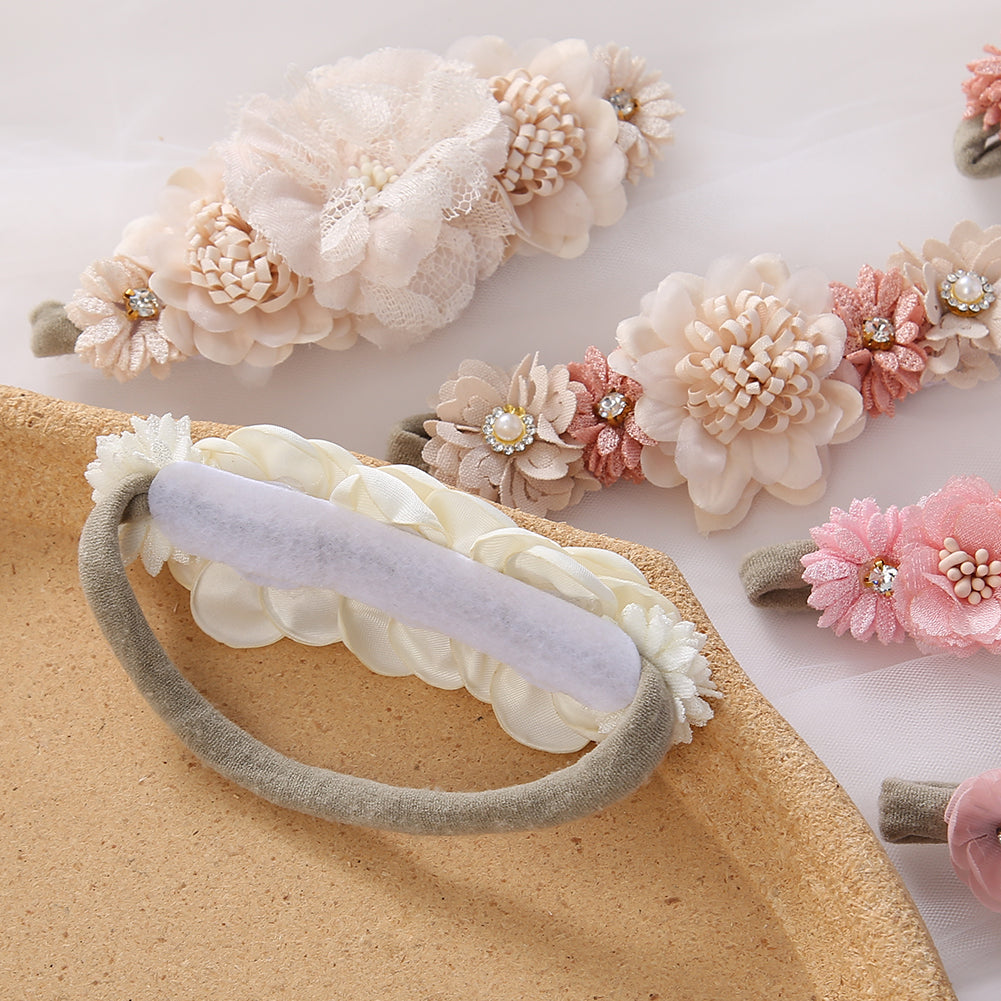 Accesorios La unidad 🌸, Tocado, vincha, blanco, Bautismo, beige