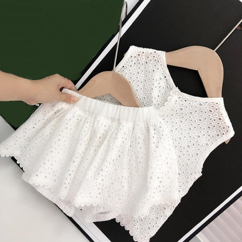 Conjunto blanco, short pollera más blusa, verano, año nuevo