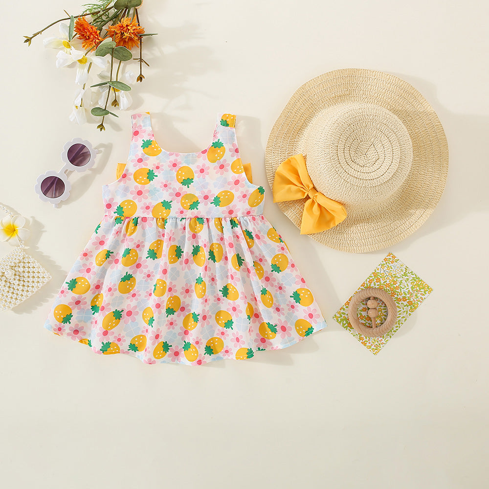 Vestido más sombrerito, Amarillo, frutas🌻👒 1211