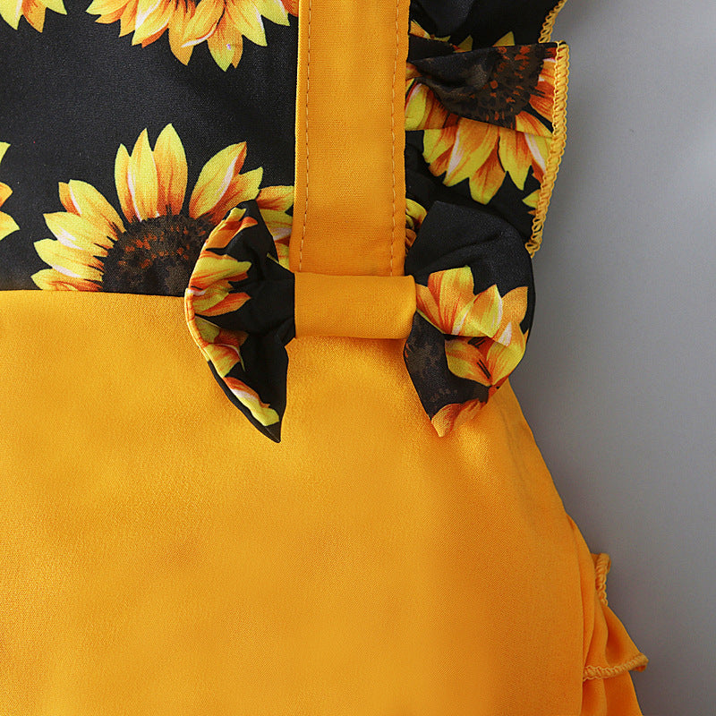Conjunto Body más lazo girasoles🌻