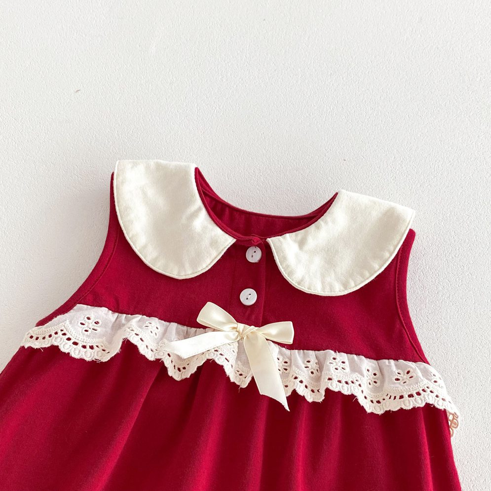 Body rojo , mameluco, cuello Peter pan, algodón, navidad,🍒 1093