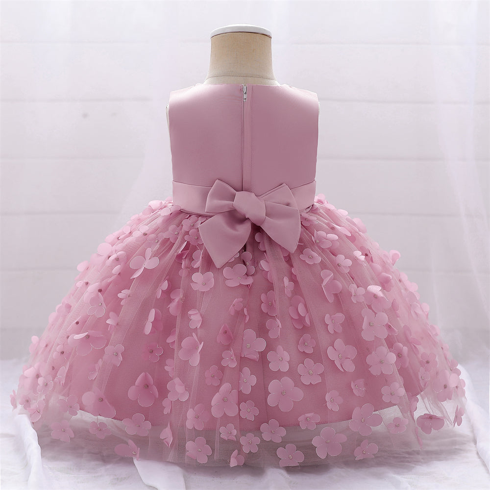 Vestido Rosa Vieja flores, bosque encantado