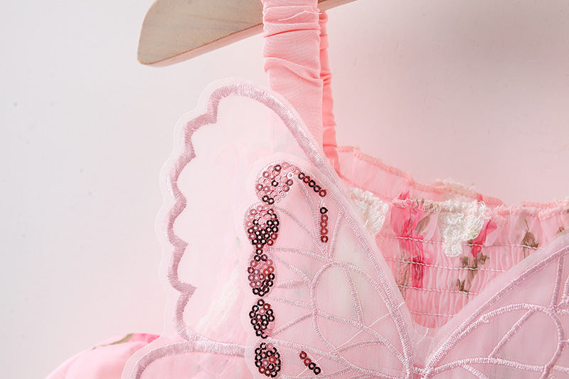 Vestido Rosa Mariposas🌸🦋1202