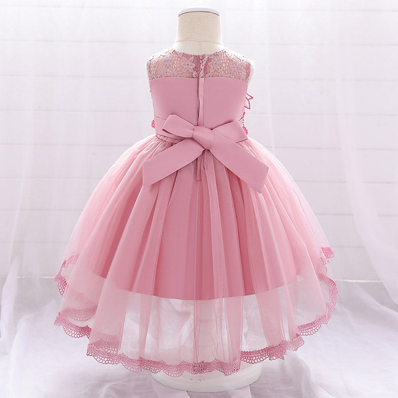 Vestido Rosa Vieja con cola