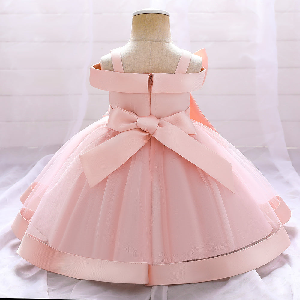 Vestido Rosa con Flores,