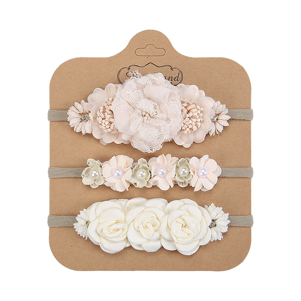 Accesorios La unidad 🌸, Tocado, vincha, blanco, Bautismo, beige