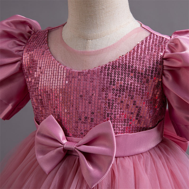Vestido Rosa Vieja Elegante