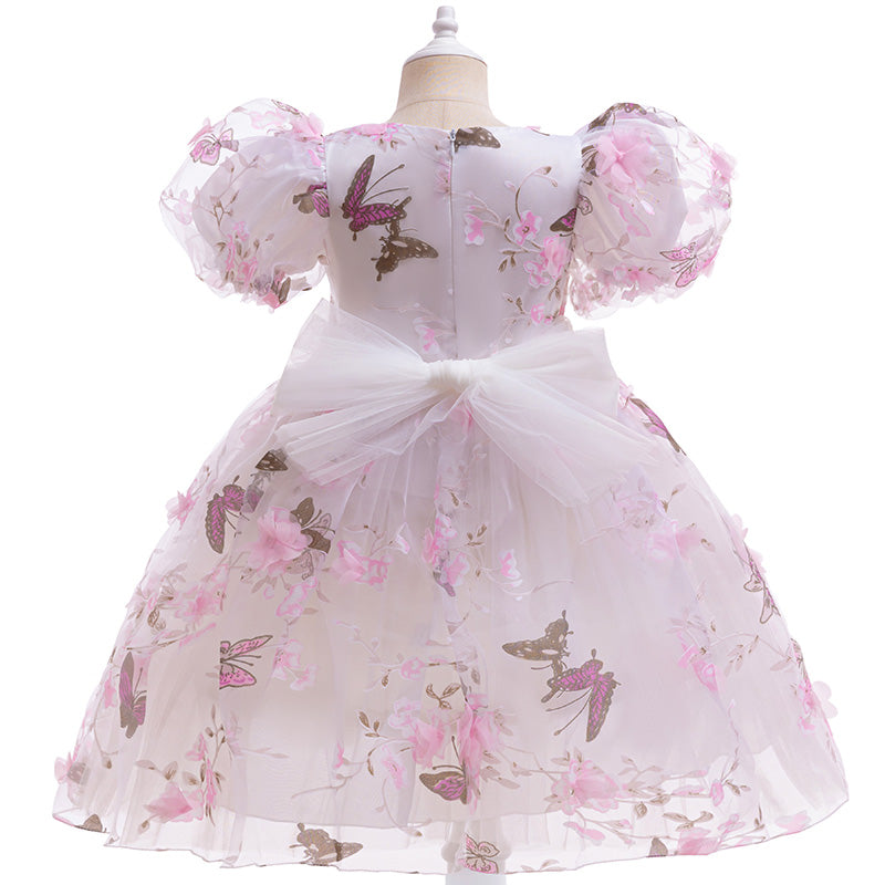 Vestido Mariposas, manga princesa