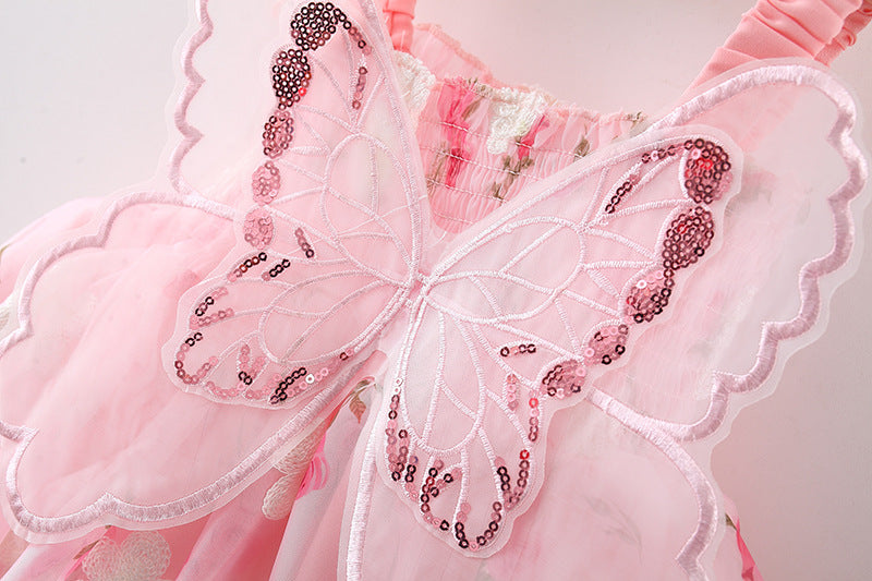 Vestido Rosa Mariposas🌸🦋1202