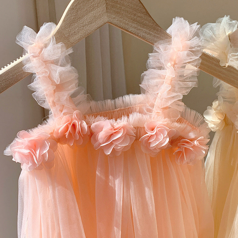 Vestido Rosa, salmón, flores 🌸 1192