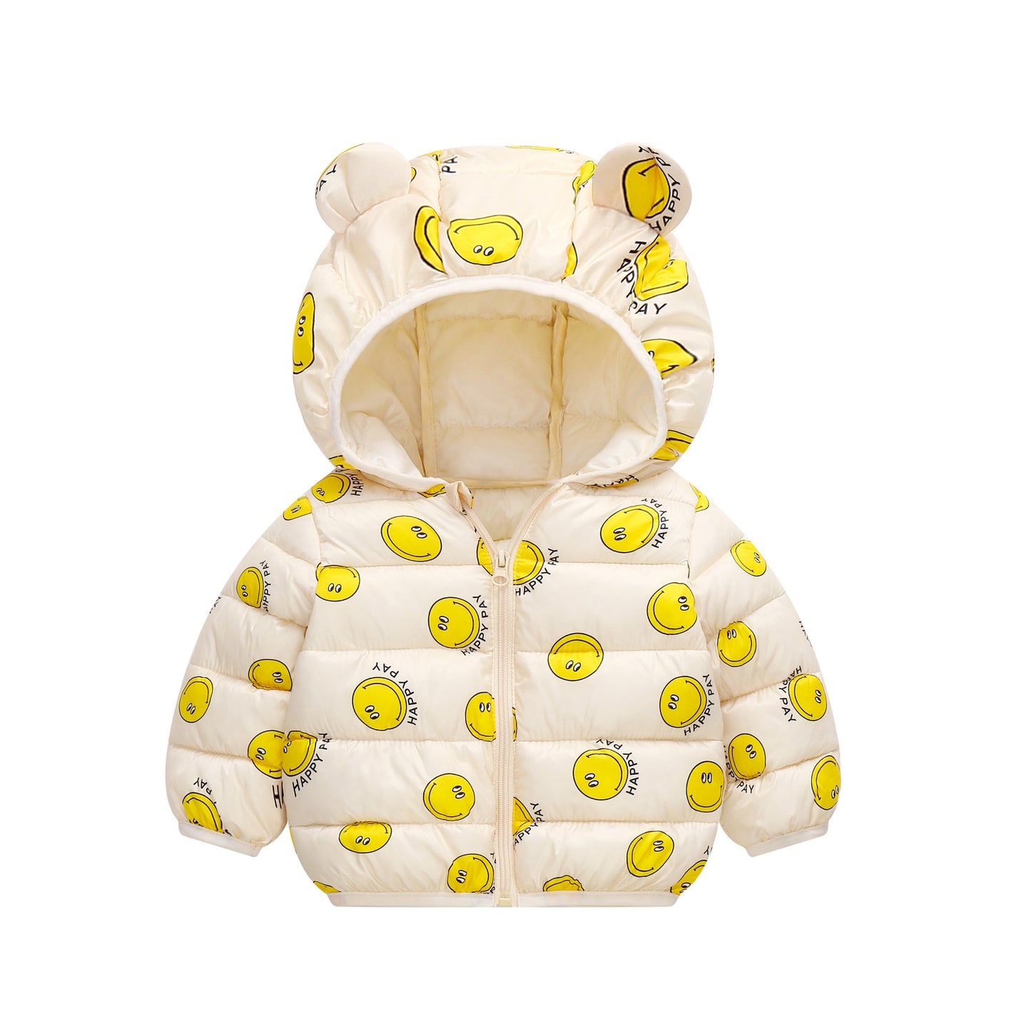 Camperita, campera, rompe viento amarilla emojis😃💛1040