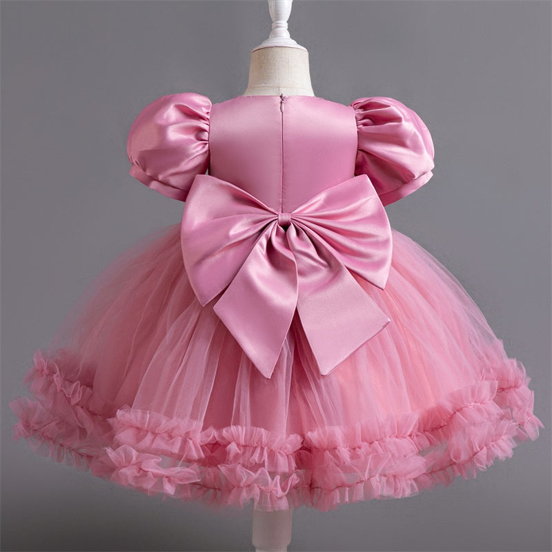 Vestido Rosa Vieja Elegante