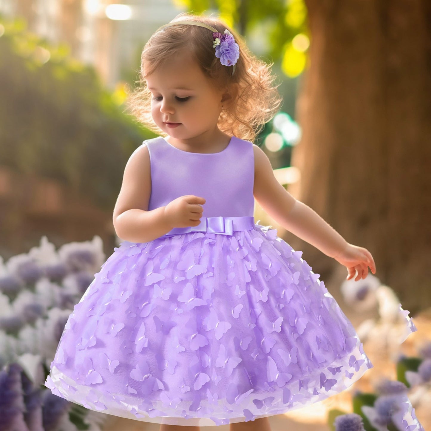 Vestido Lila Mariposas