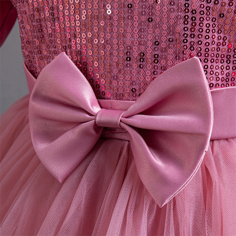 Vestido Rosa Vieja Elegante
