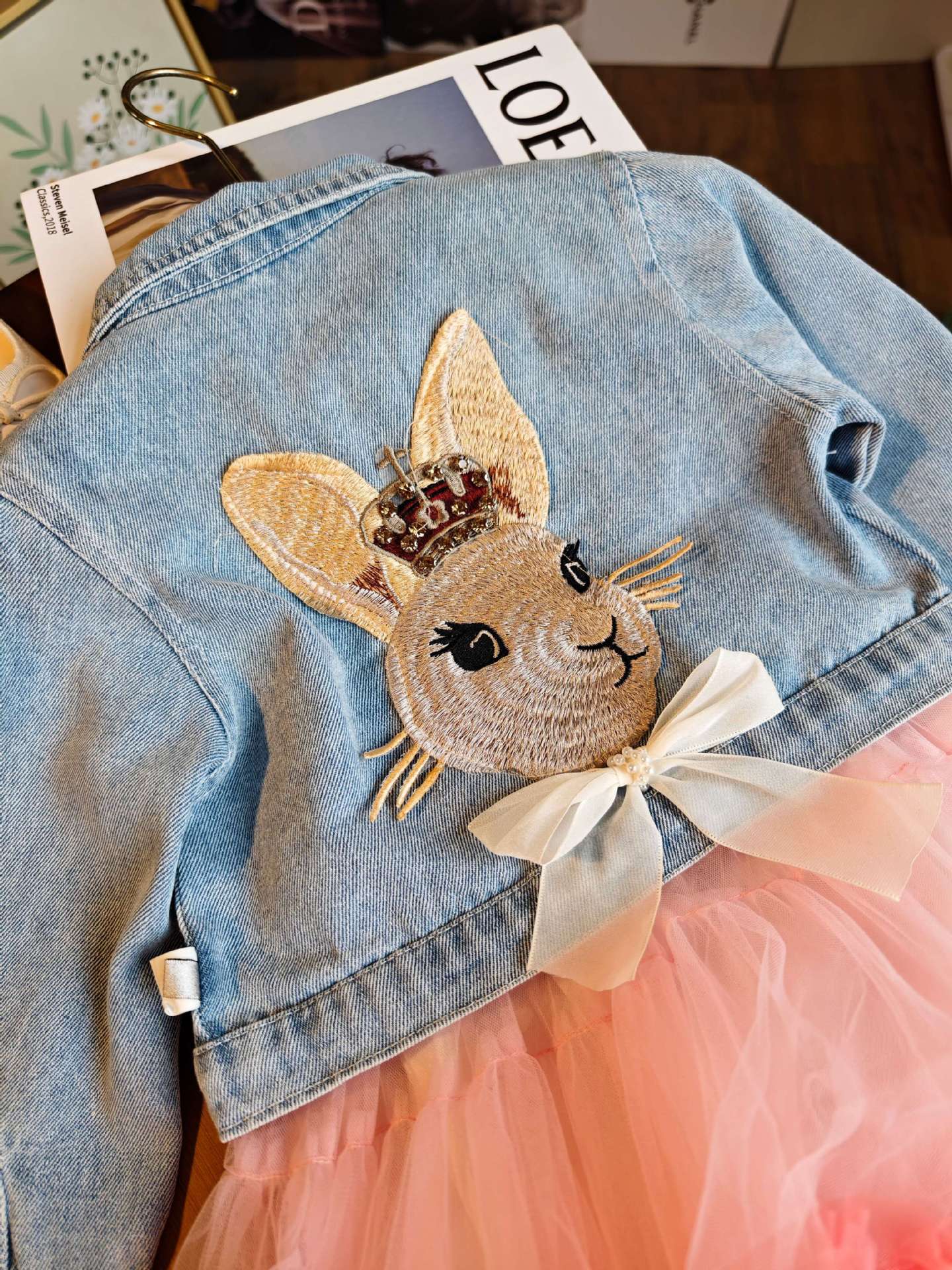 Conjunto, Camperita de jeans más vestido