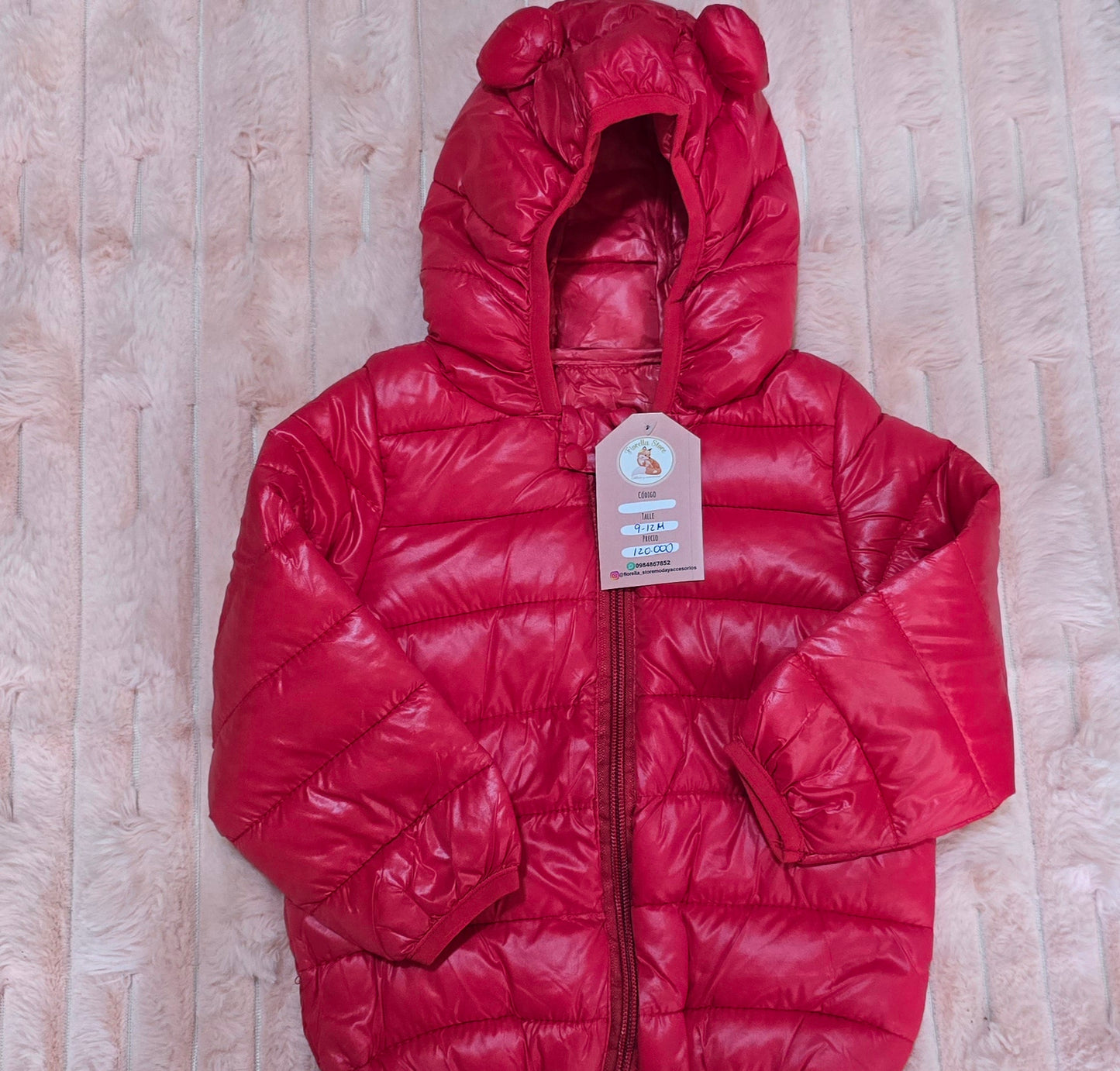 Camperita, campera, rompe viento, roja❣️1043