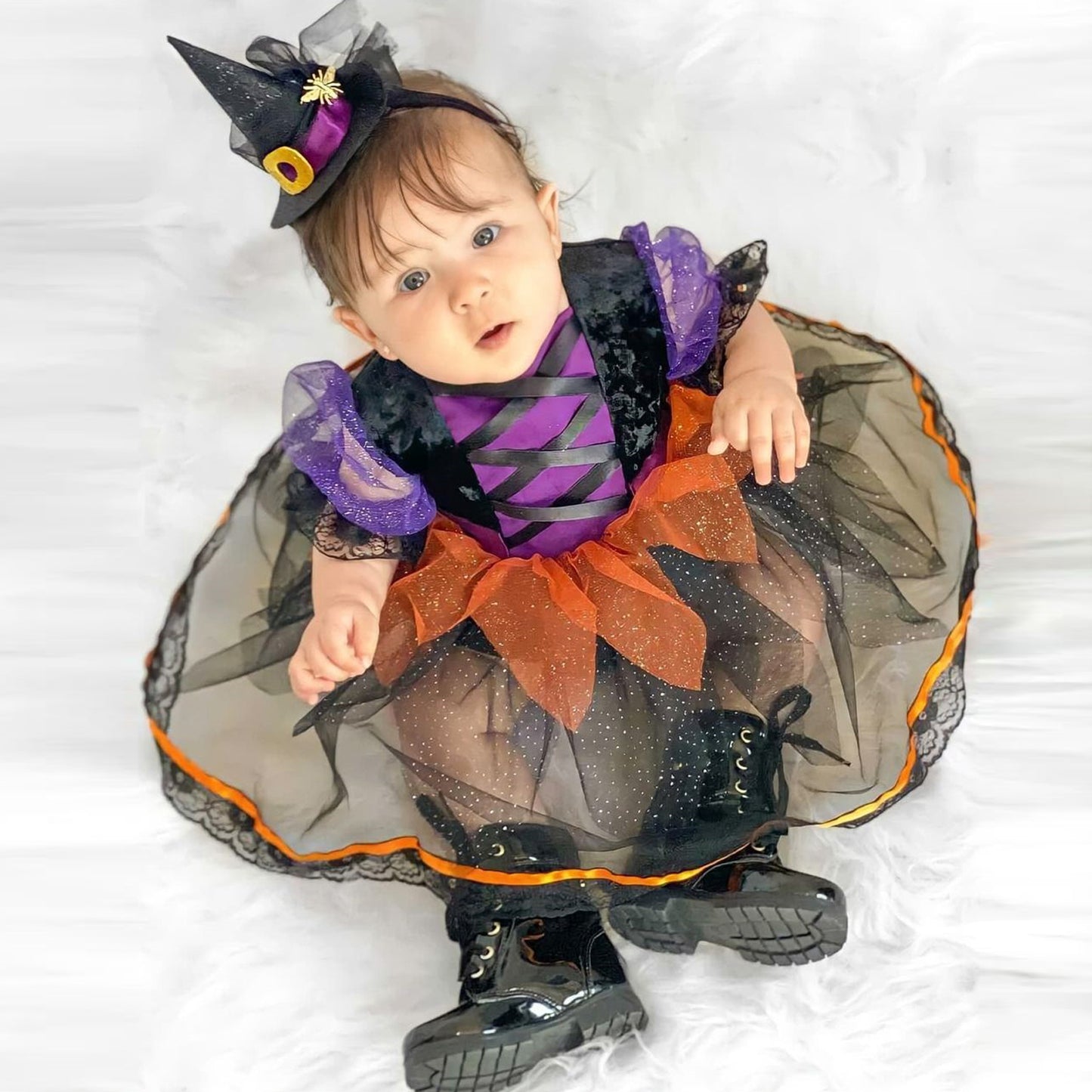 Vestibody más vincha, brujita, Halloween🕷️1336