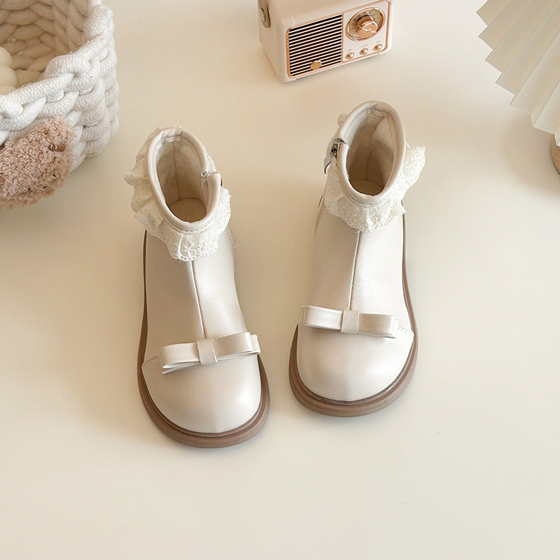 Calzado, botita, negra, beige, Cod 25004