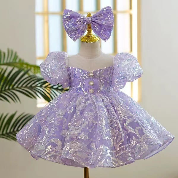 Vestido Lila Elegante