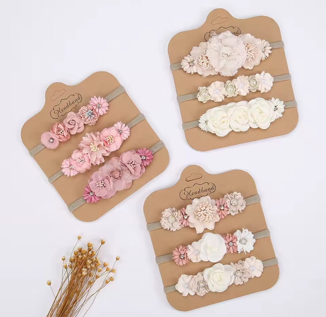 Accesorios La unidad 🌸, Tocado, vincha, blanco, Bautismo, beige