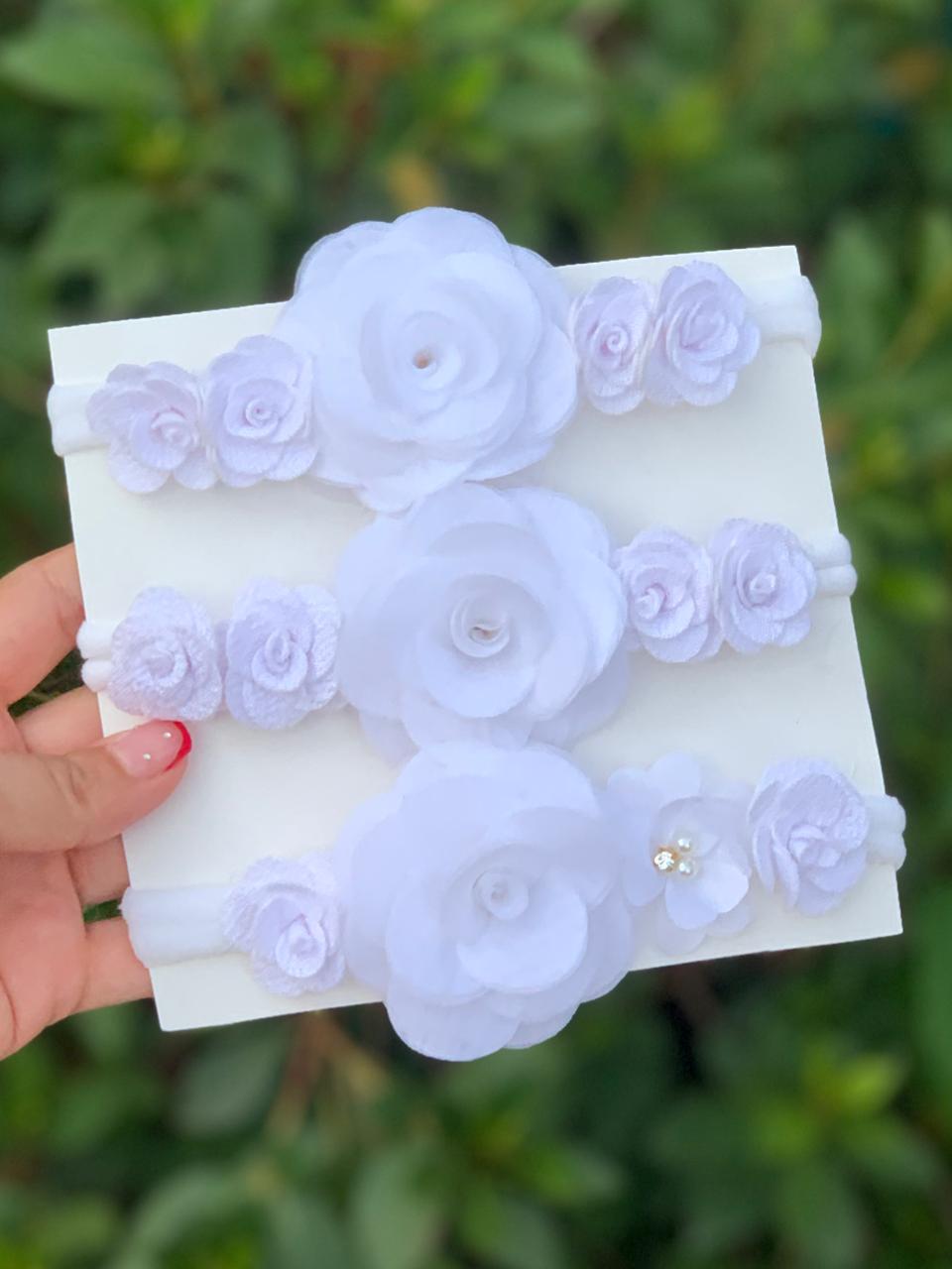 Tocado La unidad🤍😇, blanco, vinchitas, accesorios, Bautismo, Cortejo