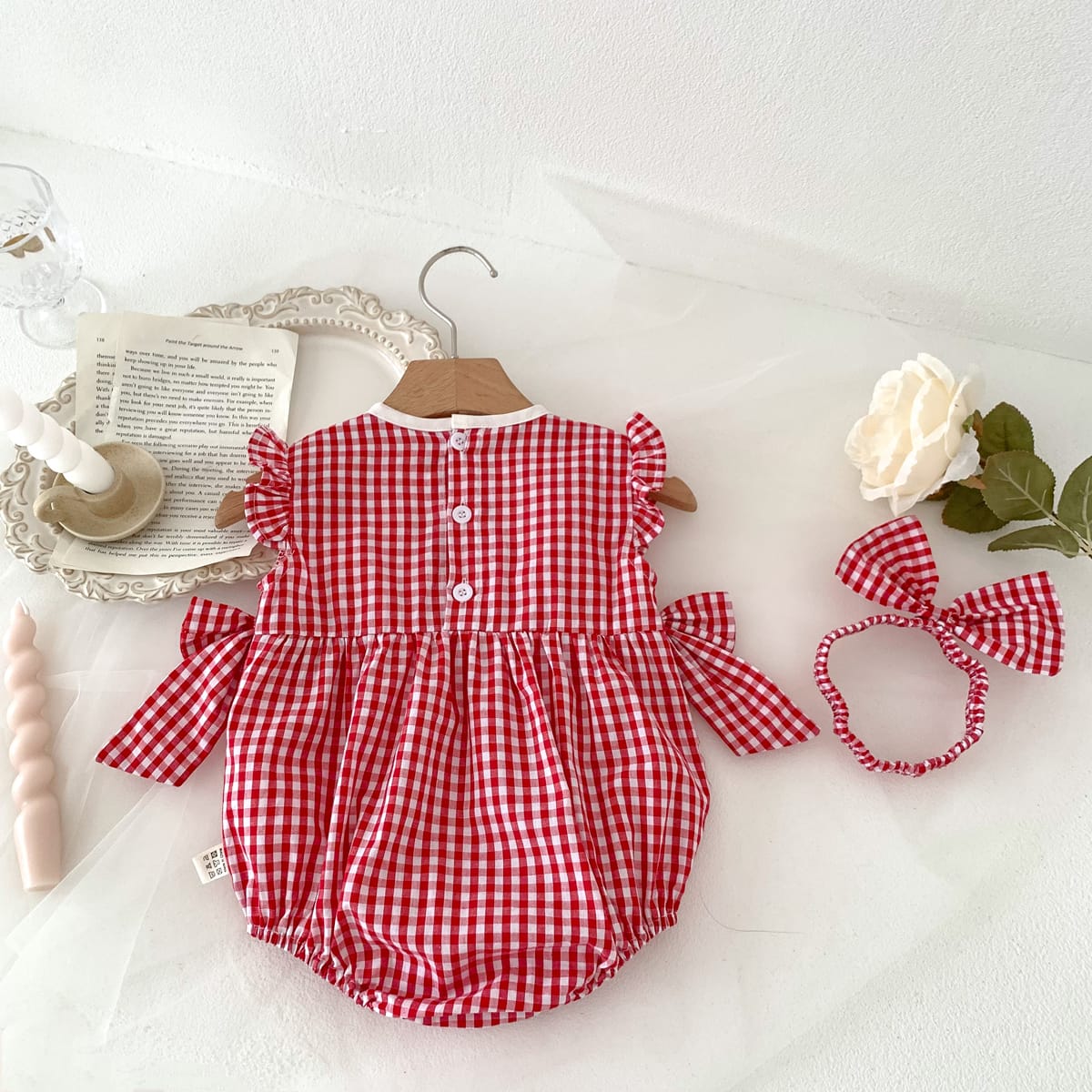 Conjunto Body más vincha frutillita, frutilla, 1071