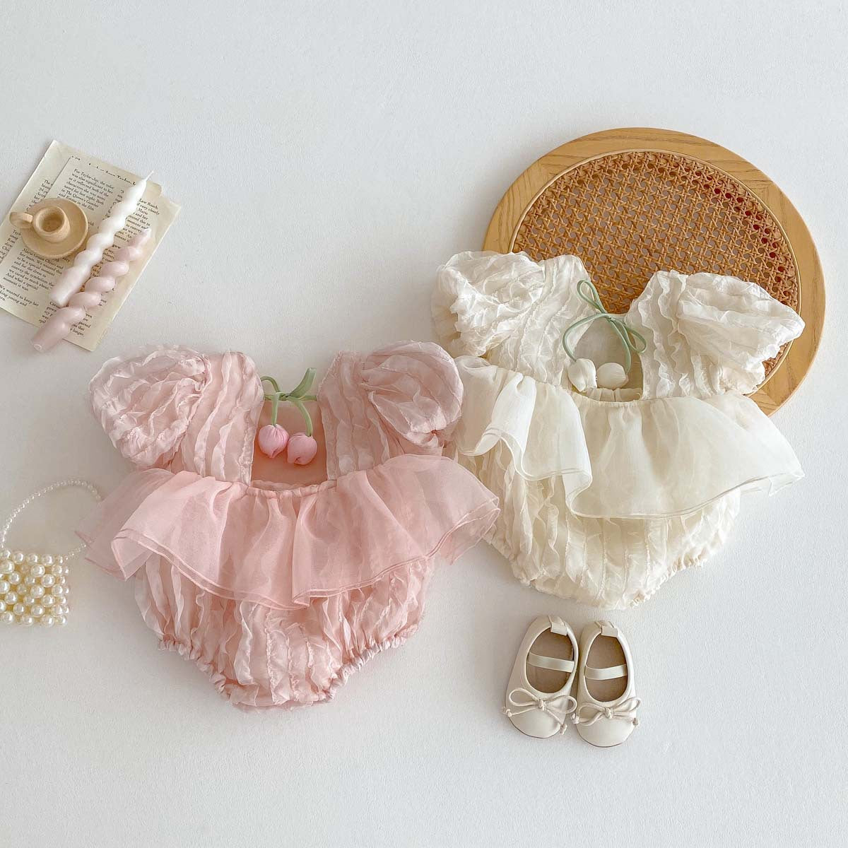 Body, mameluco, rosa, beige, sesión de fotos🎀 1108