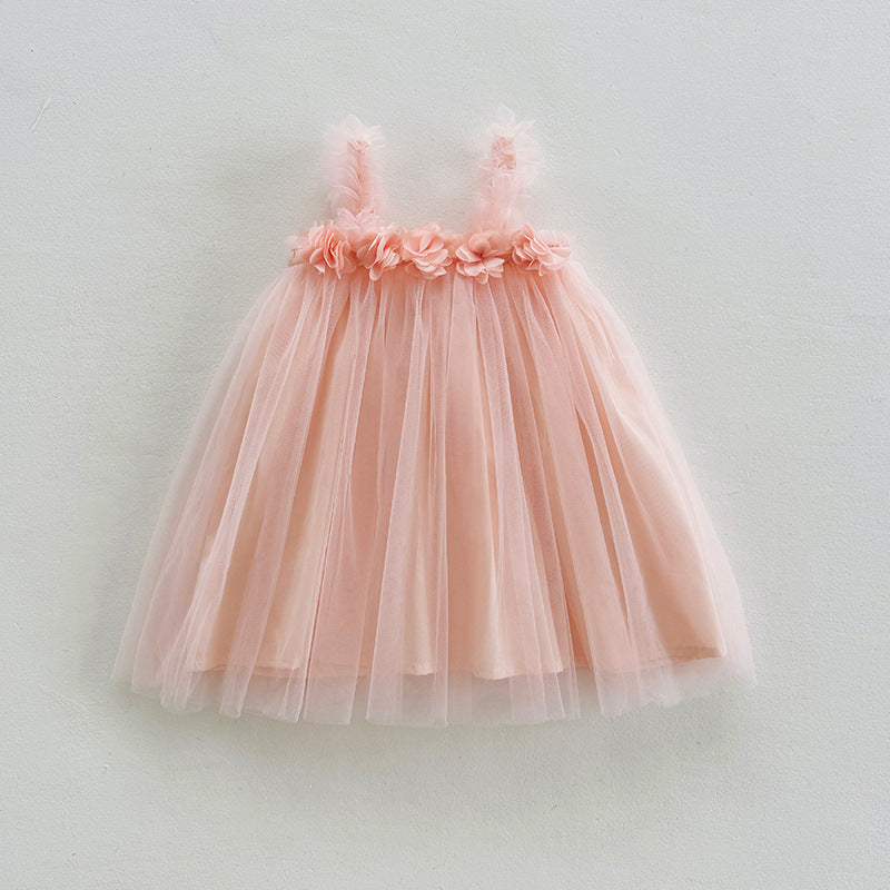 Vestido Rosa, salmón, flores 🌸 1192