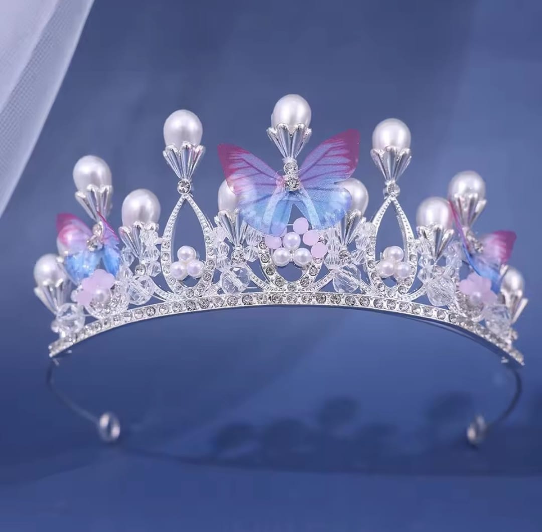 Tiara, corona con mariposas🦋1454