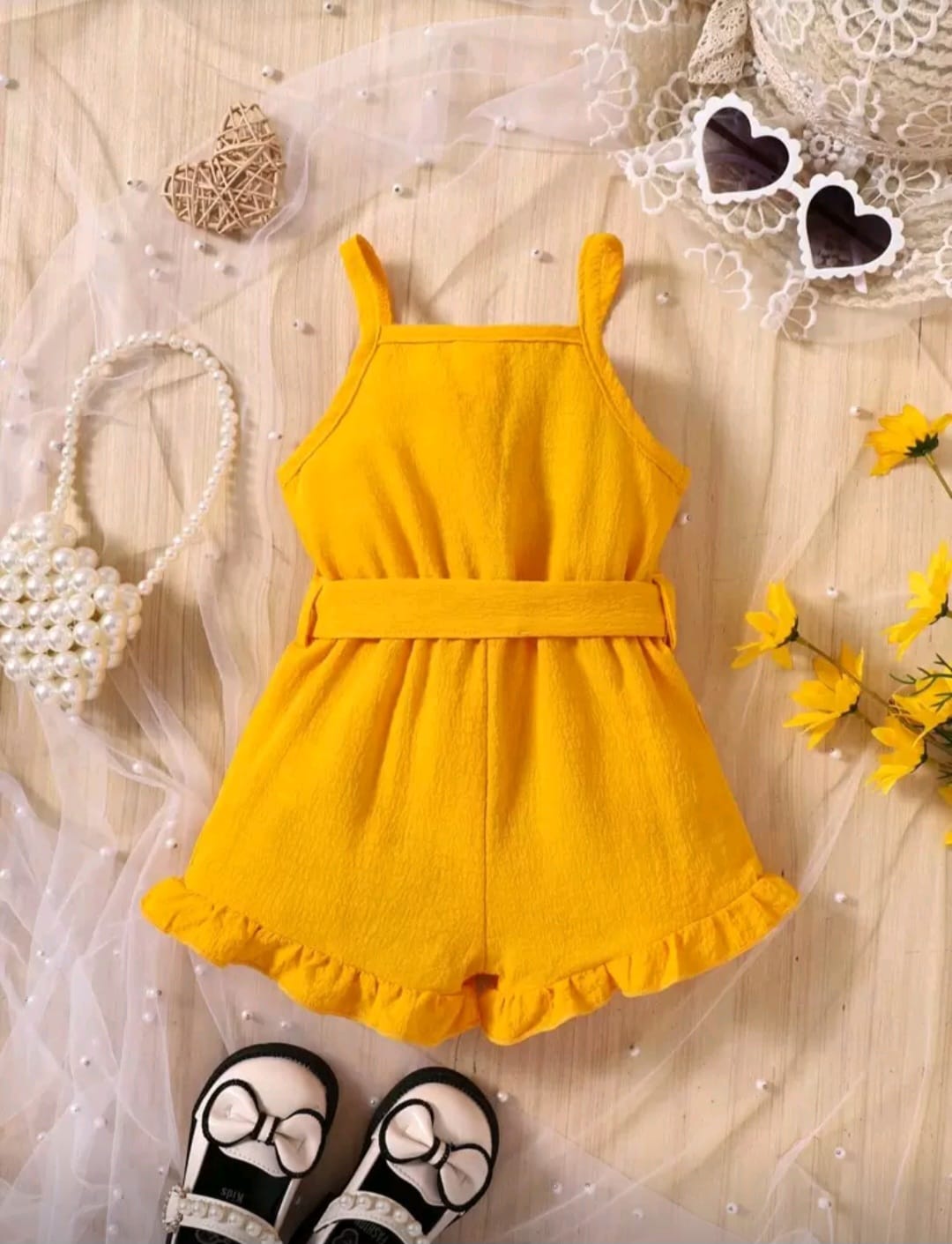 Enterizo amarillo 6-9meses🌼 1463