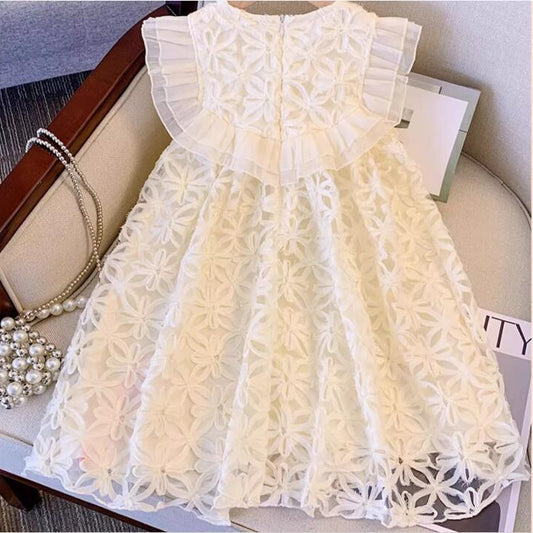 Vestido beige con detalle de perlas🤍🌟1565