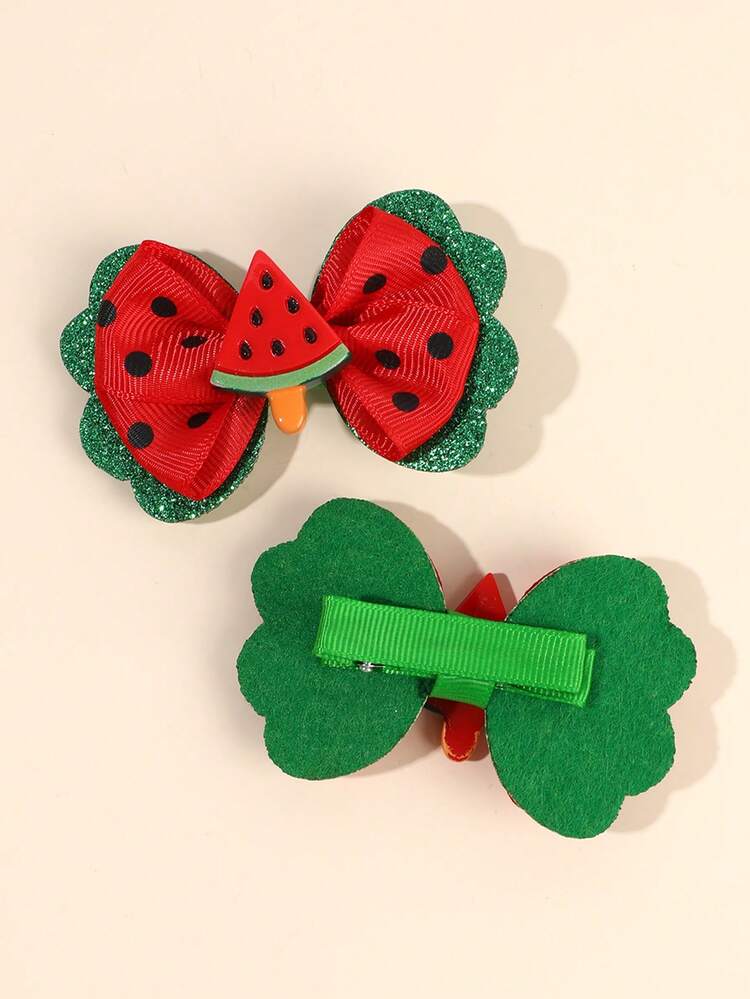 Hebilla, hebillitas, accesorio, sandía, moño, moñito 🍉❤️ 3438