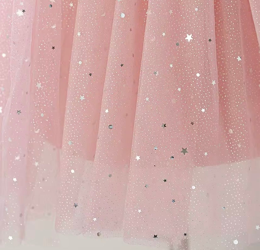 Vestido rosa vieja con brillos 💖 2045RV