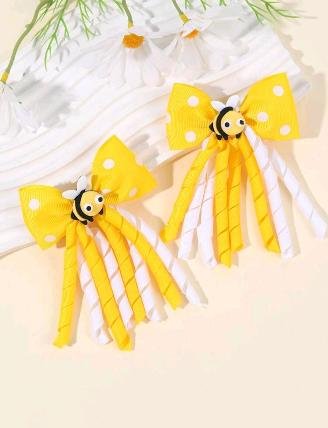 Accesorios abejita la unidad 🌼, hebillitas, hebilla, Amarillo