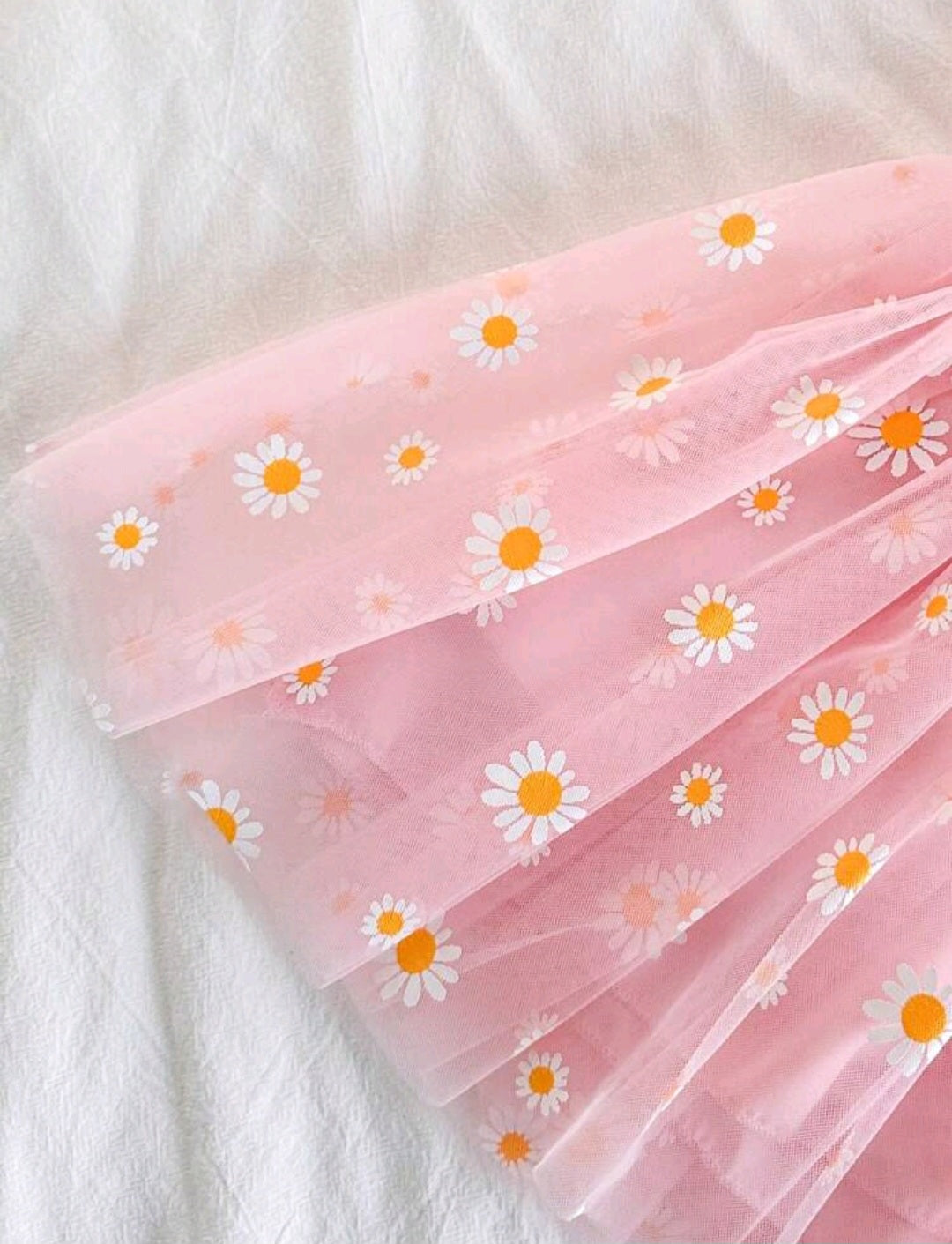 Vestido Rosa con margaritas, sesión precumple, cumpleaños