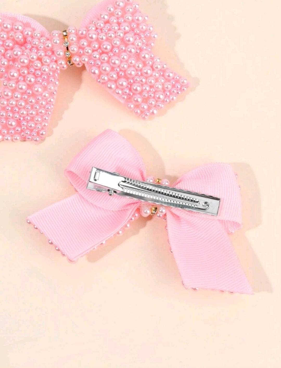 Accesorios, rosa, perlitas, hebillitas, hebilla, moño