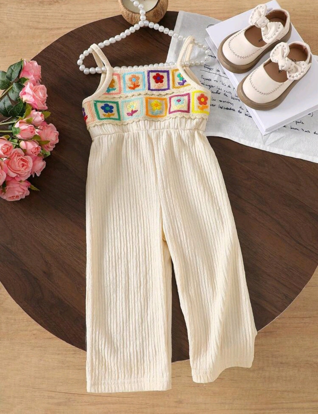 Enterizo Beige único talle 6-9meses🎀1036