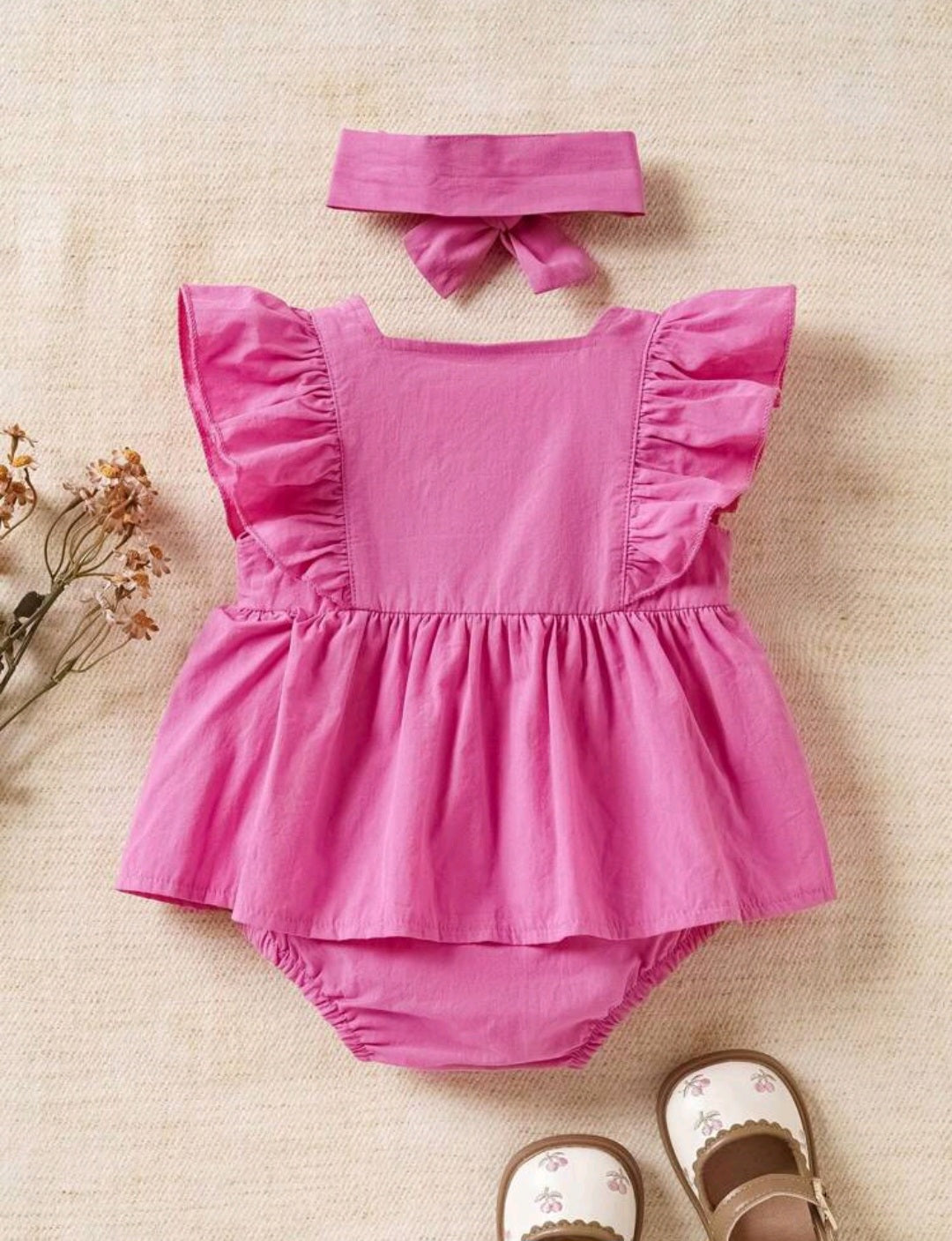 Vestibody más vincha rosa fuerte💗1028
