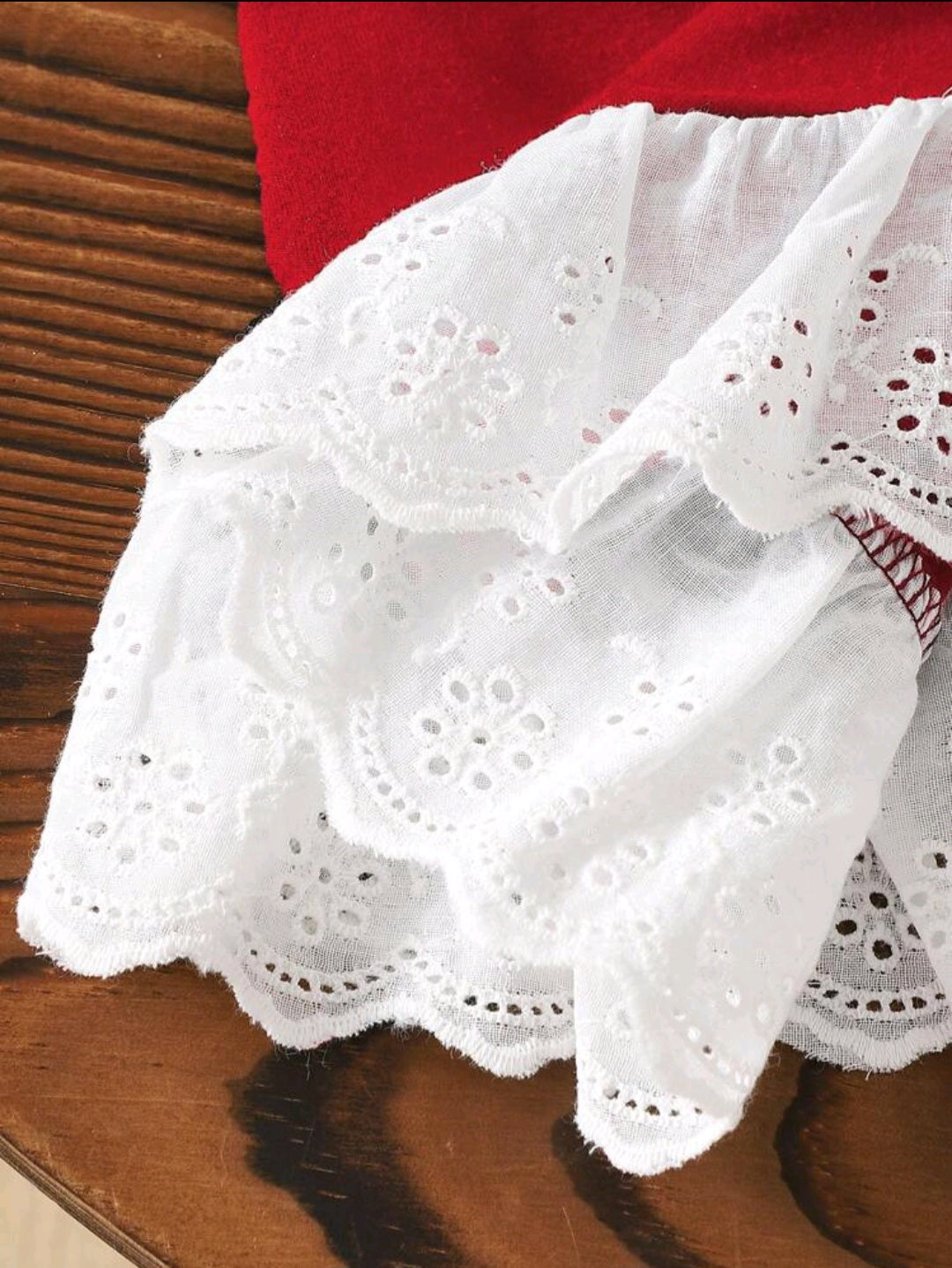 Blusa roja con moños blancos🎀❣️ 1168