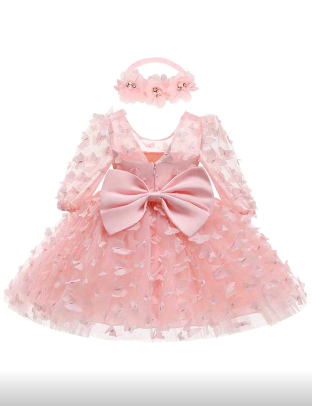 Vestido Rosa mariposas🦋🌸 1547