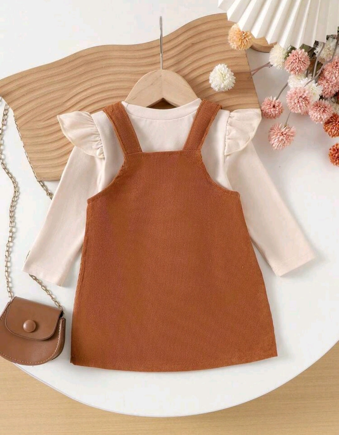 Conjunto 2pcs, Jardinera marrón más básica🍂inv 2631