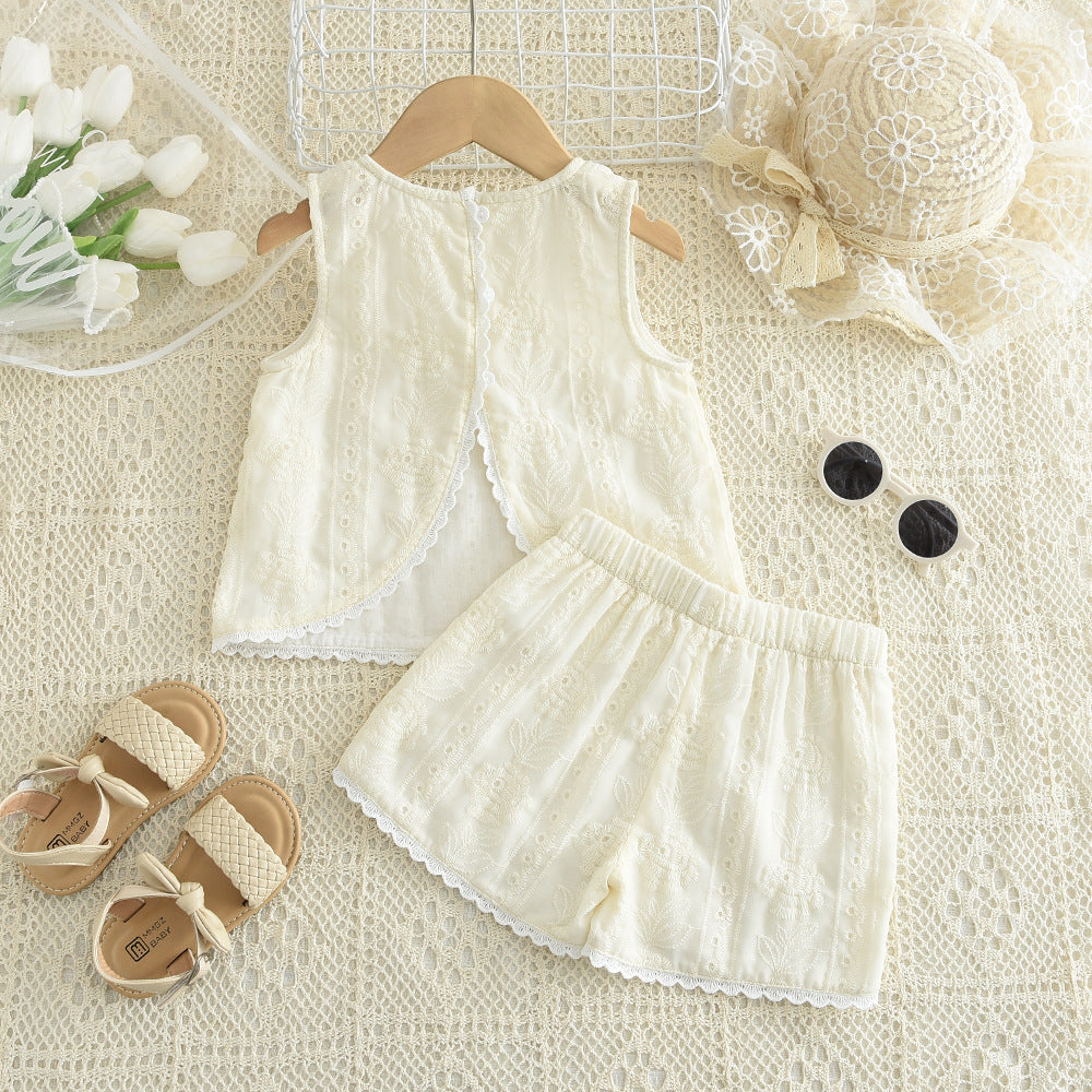 Conjunto Beige💛 blusa mas short pollera 1124, no incluye accesorios!