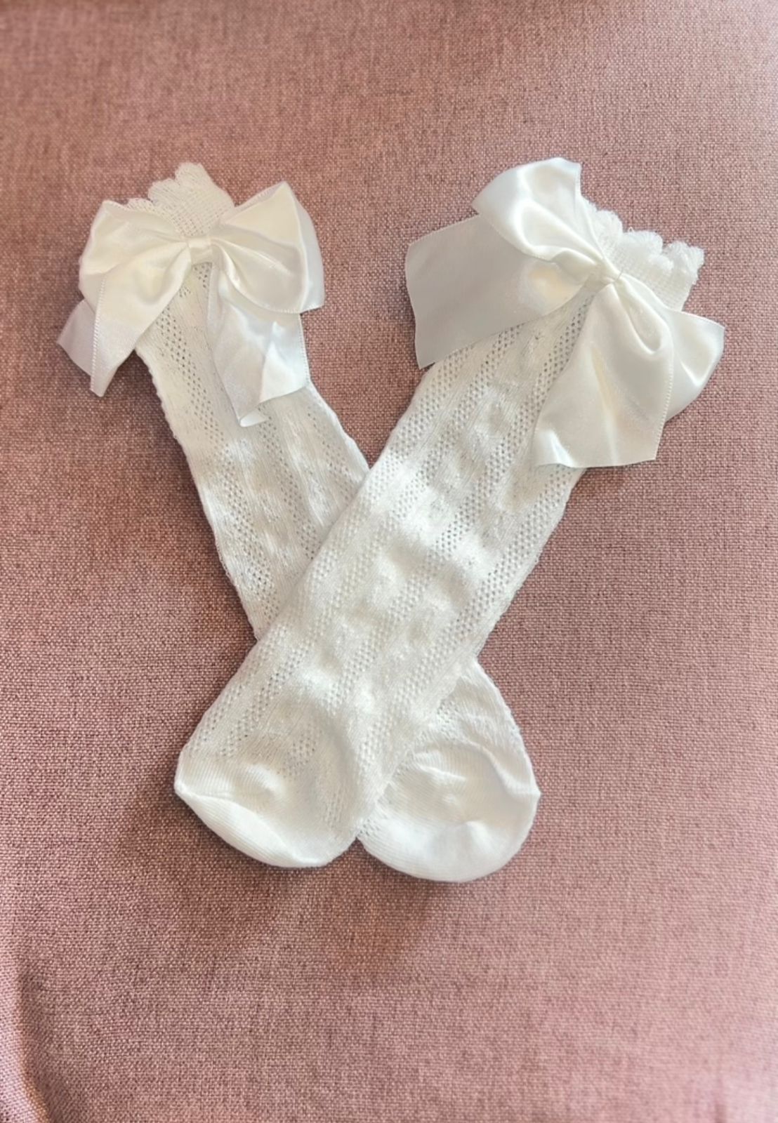 Media bucanera sin talón, detalle moñito🎀🎀1223