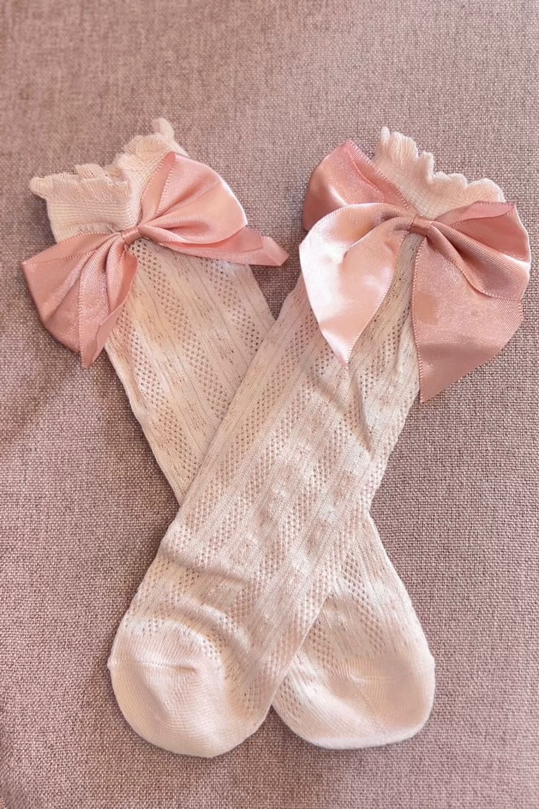 Media bucanera sin talón, detalle moñito🎀🎀1223
