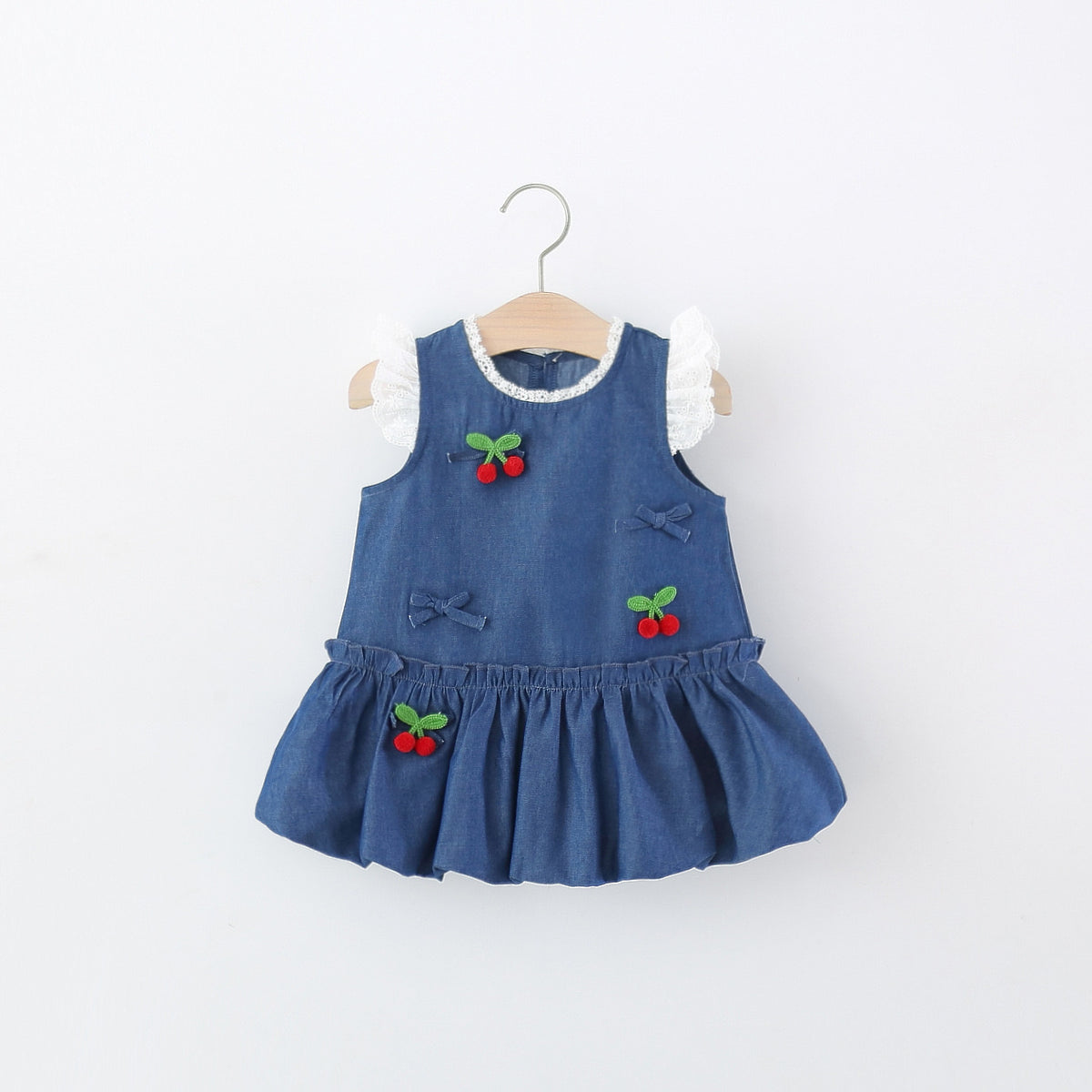 vestido azul con detalles de cerezas ❤️🍒 3661