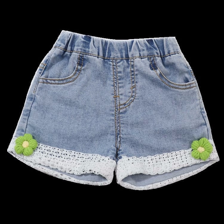 Short de jeans con flores 🌼 3699