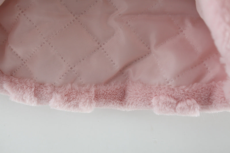 Suéter, Bolerito rosa con flores, abrigo, con felpa, inv 2619