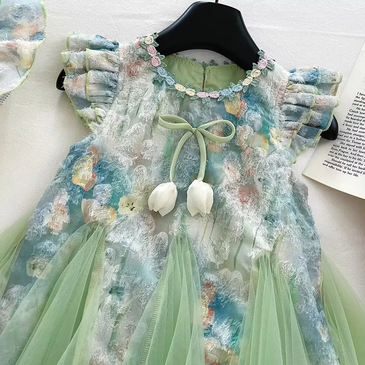 Vestido Verde más sombrero👒💚1477