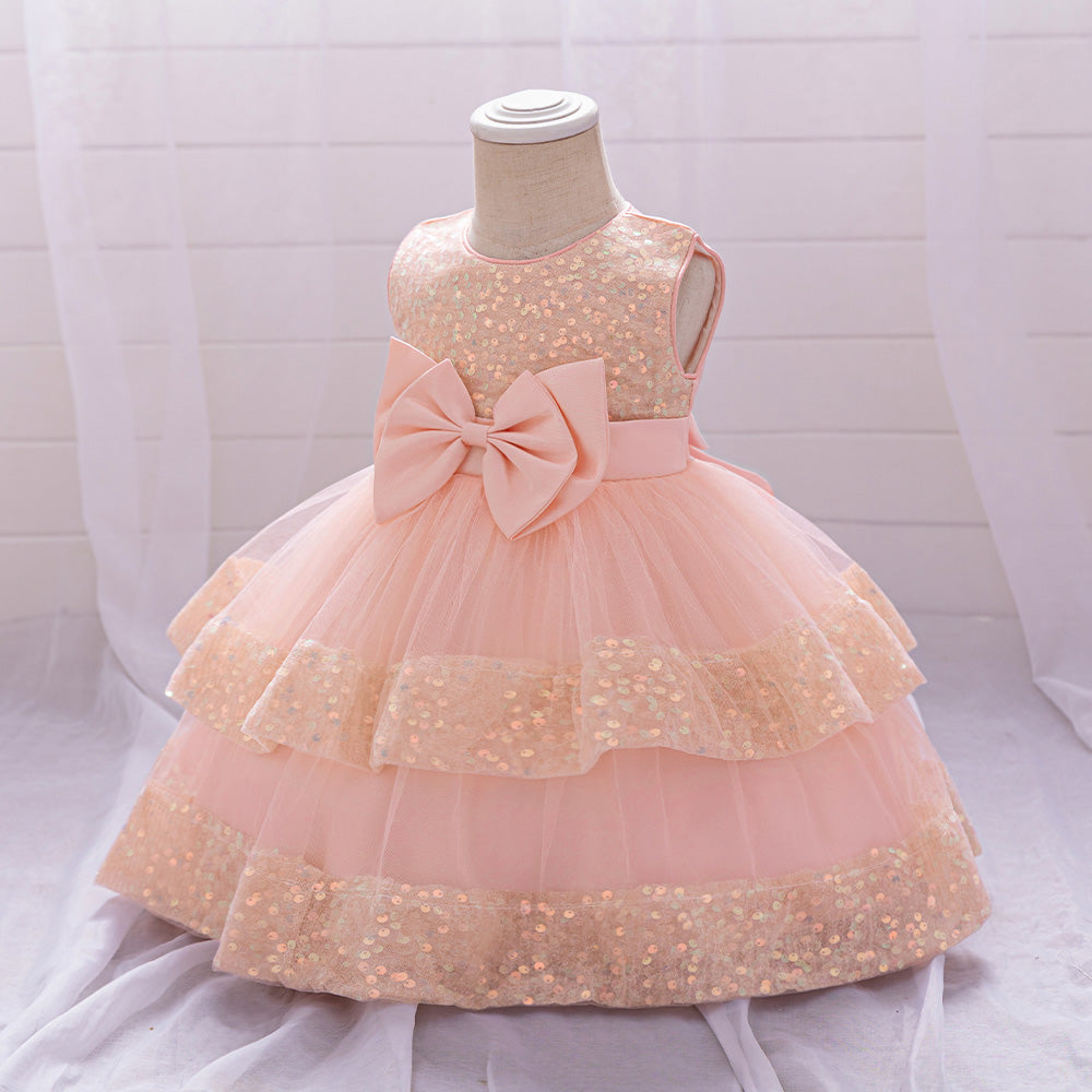 Vestido rosa con brillos✨🩷 1569