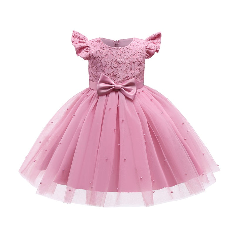 Promo‼️Oferta‼️Vestido Rosa Vieja, perlitas 1639